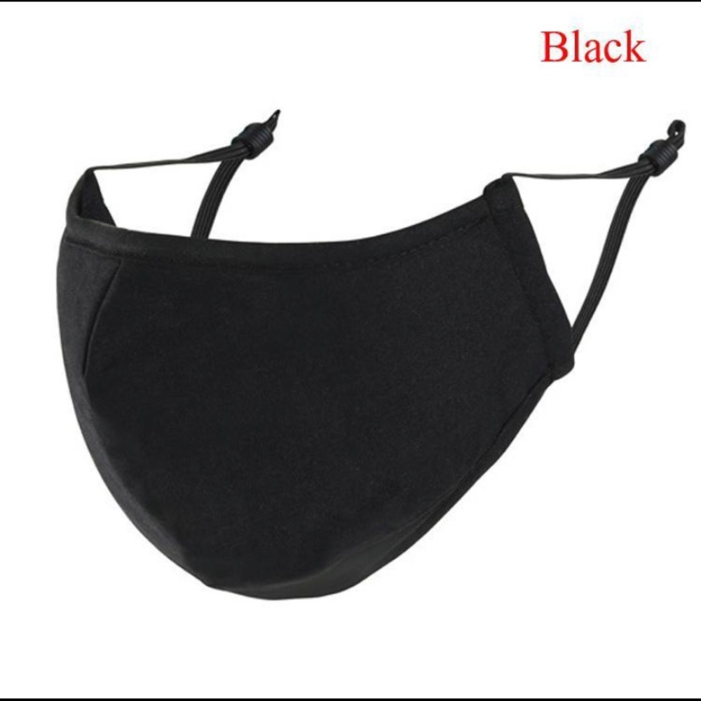 2pcs Washable Face Mask High Quality Breathable 3 Layer Cotton